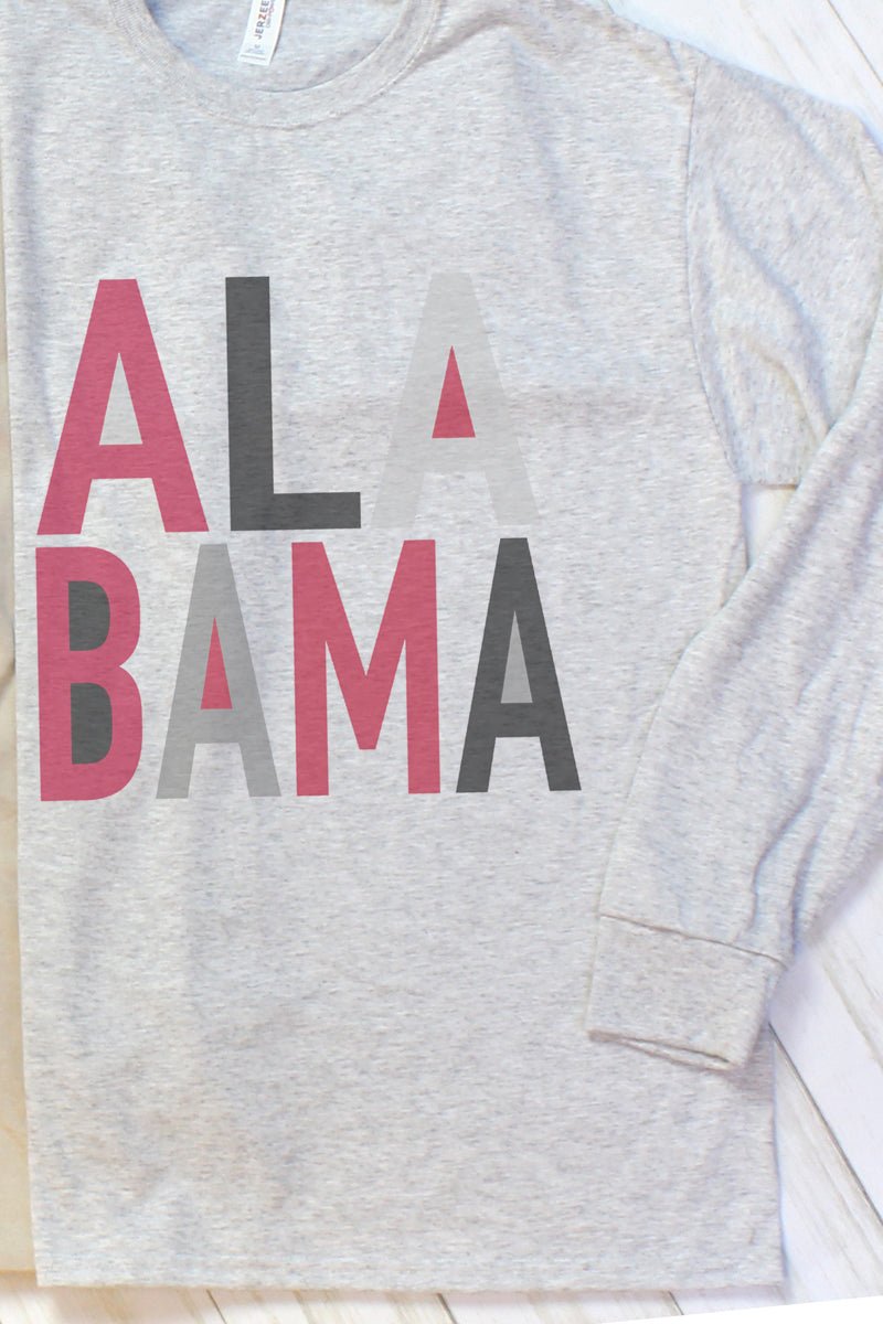 Colorblock Alabama Unisex Dri-Power Long-Sleeve 50/50 Tee - Wholesale Accessory Market