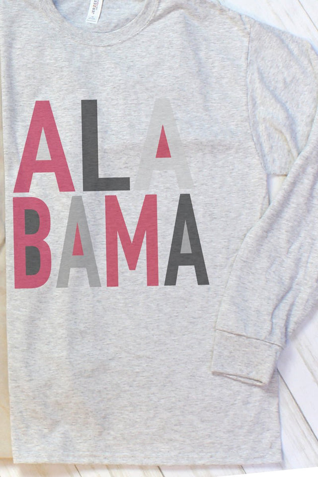Colorblock Alabama Unisex Dri-Power Long-Sleeve 50/50 Tee - Wholesale Accessory Market