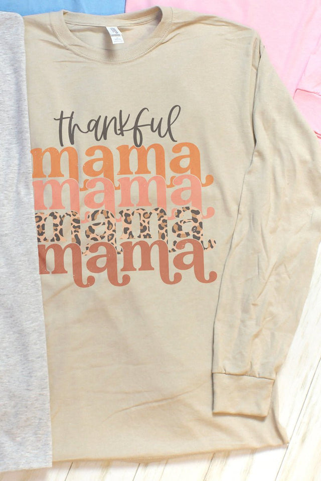 Colorful Thankful Mama Unisex Dri-Power Long-Sleeve 50/50 Tee - Wholesale Accessory Market