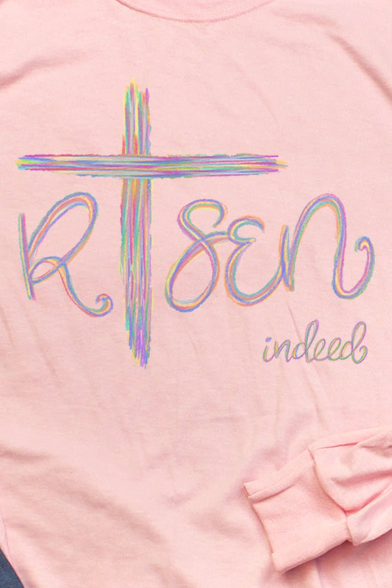 Cross Risen Indeed Unisex Dri-Power Long-Sleeve 50/50 Tee - Wholesale Accessory Market
