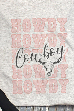 Howdy Cowboy Unisex Dri-Power Long-Sleeve 50/50 Tee - Wholesale Accessory Market
