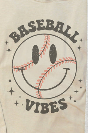 Happy Face Baseball Vibes Unisex Dri-Power Long-Sleeve 50/50 Tee - Wholesale Accessory Market