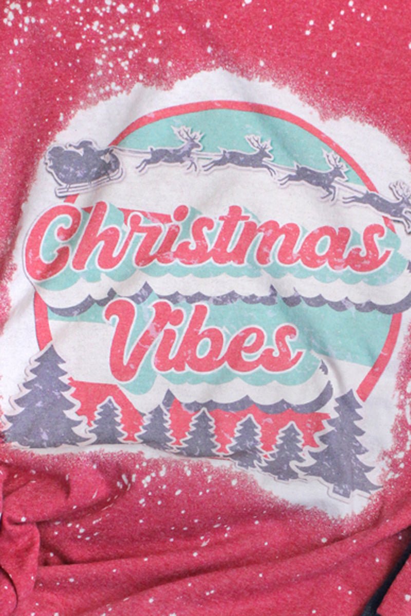 Bleached Christmas Vibes Unisex Dri-Power Long-Sleeve 50/50 Tee - Wholesale Accessory Market
