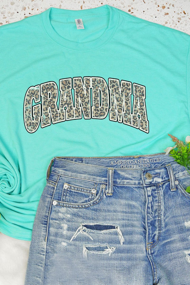 Arched Grandma Leopard Dri-Power 50/50 Tee - Wholesale Accessory Market