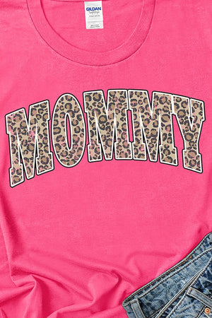Arched Mommy Leopard Dri-Power 50/50 Tee - Wholesale Accessory Market