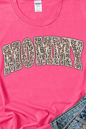 Arched Mommy Leopard Dri-Power 50/50 Tee - Wholesale Accessory Market
