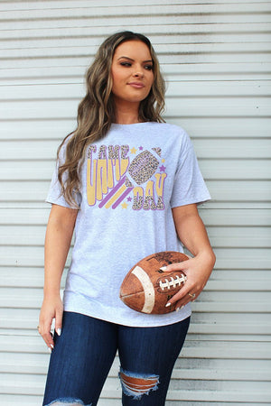 Groovy Game Day Purple and Gold Dri-Power 50/50 Tee - Wholesale Accessory Market