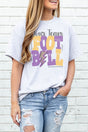 Team Name Football Purple & Gold Dri-Power 50/50 Tee - Wholesale Accessory Market