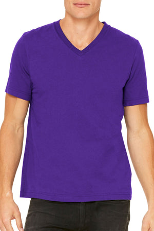 Bella+Canvas Solid Color Unisex Jersey V-Neck Tee - Wholesale Accessory Market