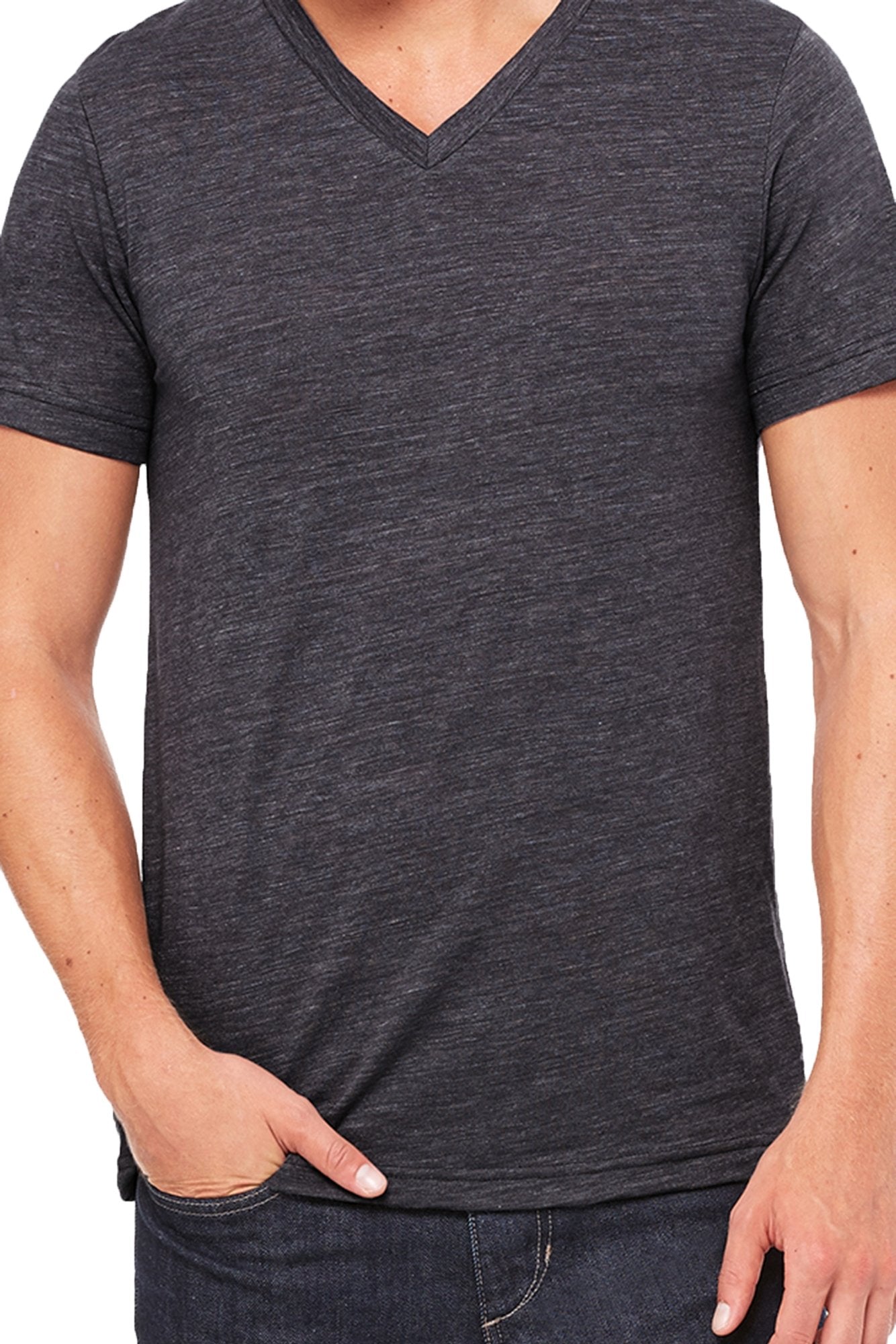 Bella+Canvas Vintage Slub Color Unisex Jersey V-Neck Tee | eWAM ...