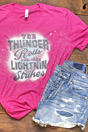 Bleached The Thunder Rolls Tri-Blend Short Sleeve Tee - Wholesale Accessory Market