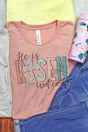 Floral He Is Risen Indeed Tri-Blend Short Sleeve Tee - Wholesale Accessory Market