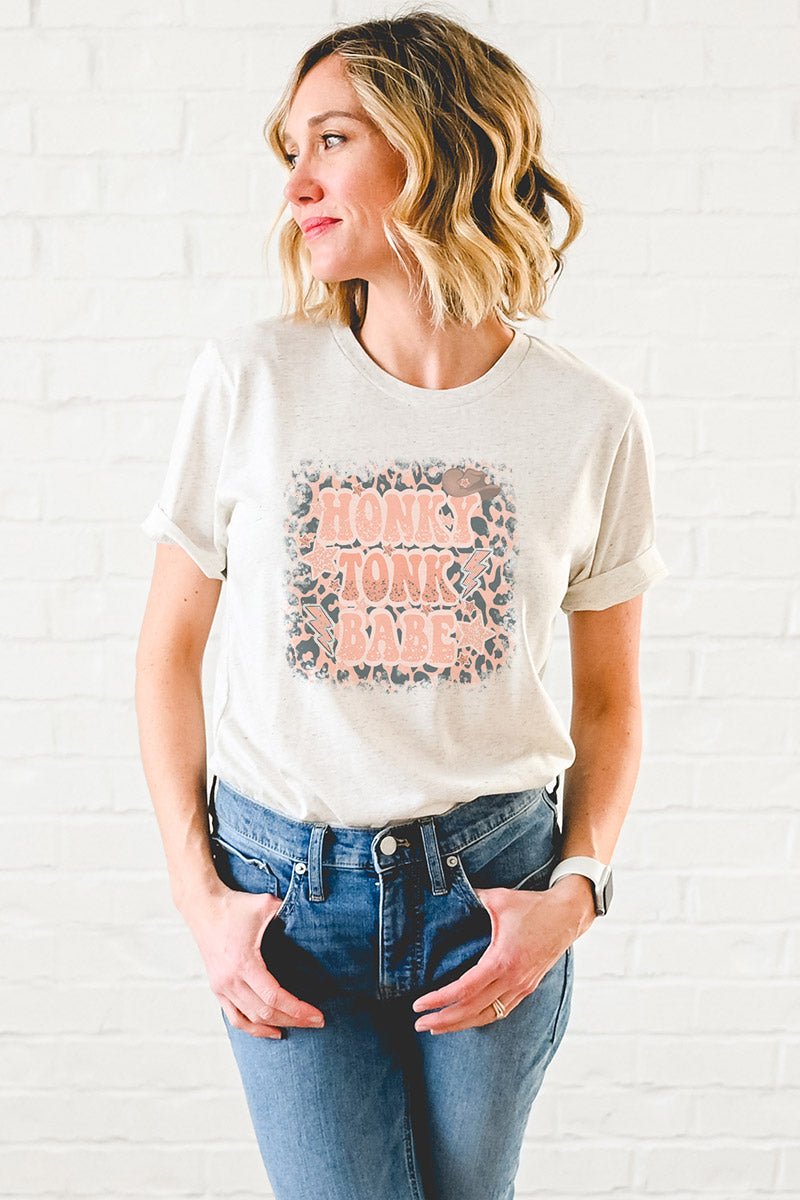 Honky Tonk Babe Tri-Blend Short Sleeve Tee - Wholesale Accessory Market
