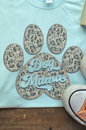 Leopard Paw Dog Mama Tri-Blend Short Sleeve Tee - Wholesale Accessory Market