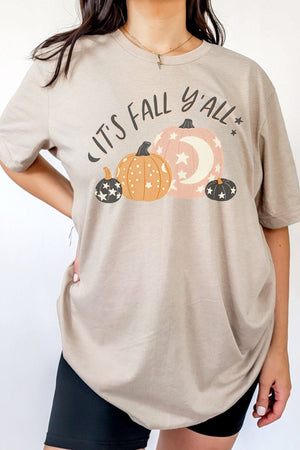 Midnight It's Fall Y'all Tri-Blend Short Sleeve Tee - Wholesale Accessory Market