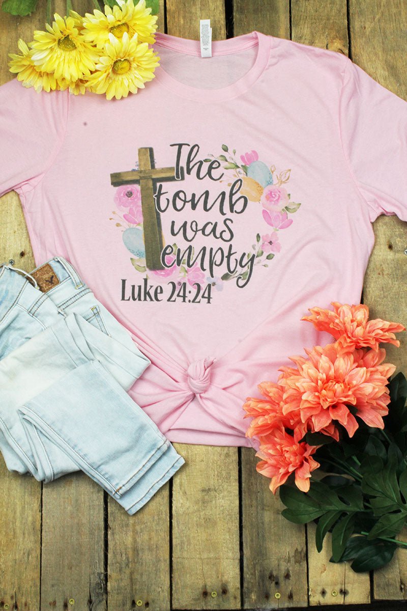 The Tomb Was Empty Tri-Blend Short Sleeve Tee - Wholesale Accessory Market