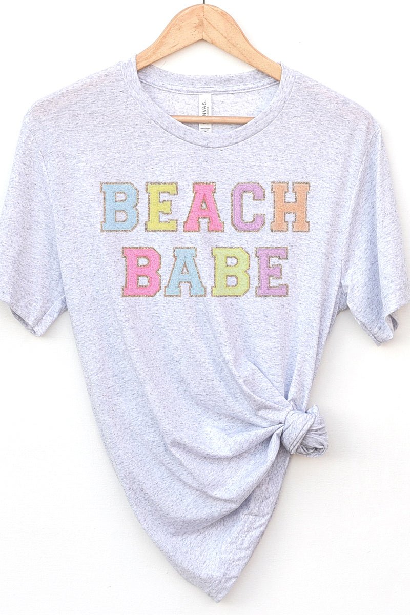 Beach Babe Colorful Tri-Blend Short Sleeve Tee - Wholesale Accessory Market