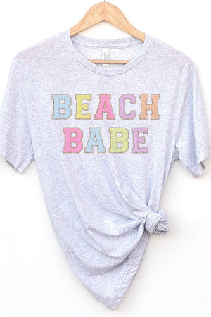 Beach Babe Colorful Tri-Blend Short Sleeve Tee - Wholesale Accessory Market