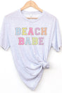 Beach Babe Colorful Tri-Blend Short Sleeve Tee - Wholesale Accessory Market
