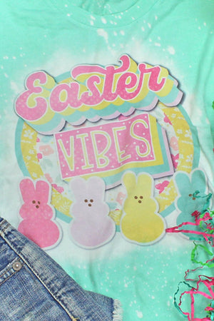 Bleached Easter Vibes Tri-Blend Short Sleeve Tee - Wholesale Accessory Market