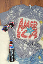 Bleached Vintage Star American Tri-Blend Short Sleeve Tee - Wholesale Accessory Market