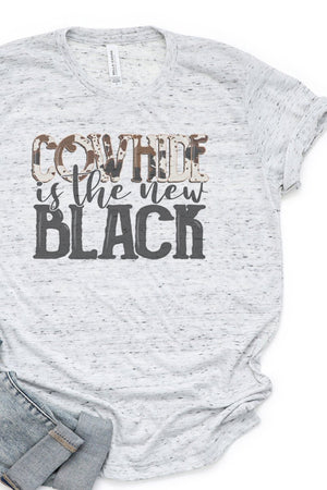 Cowhide Is The New Black Unisex Short Sleeve Tee - Wholesale Accessory Market