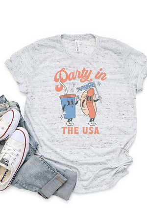 Party In The USA Short Sleeve Tee - Wholesale Accessory Market