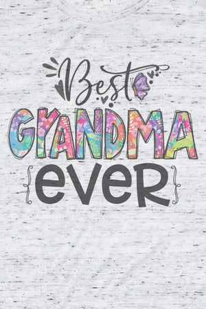 Floral Best Grandma Ever Unisex Short Sleeve Tee - Wholesale Accessory Market