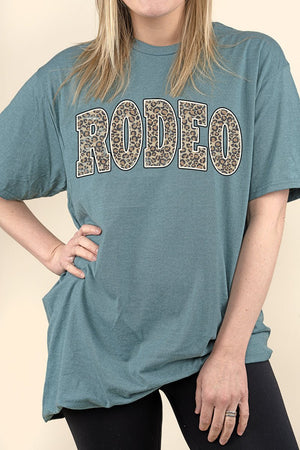 Arched Rodeo Leopard Perfect-T Shirt - Wholesale Accessory Market
