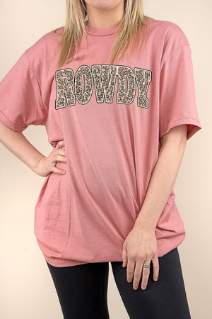 Arched Rowdy Leopard Perfect-T Shirt - Wholesale Accessory Market