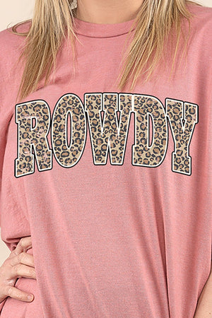 Arched Rowdy Leopard Perfect-T Shirt - Wholesale Accessory Market