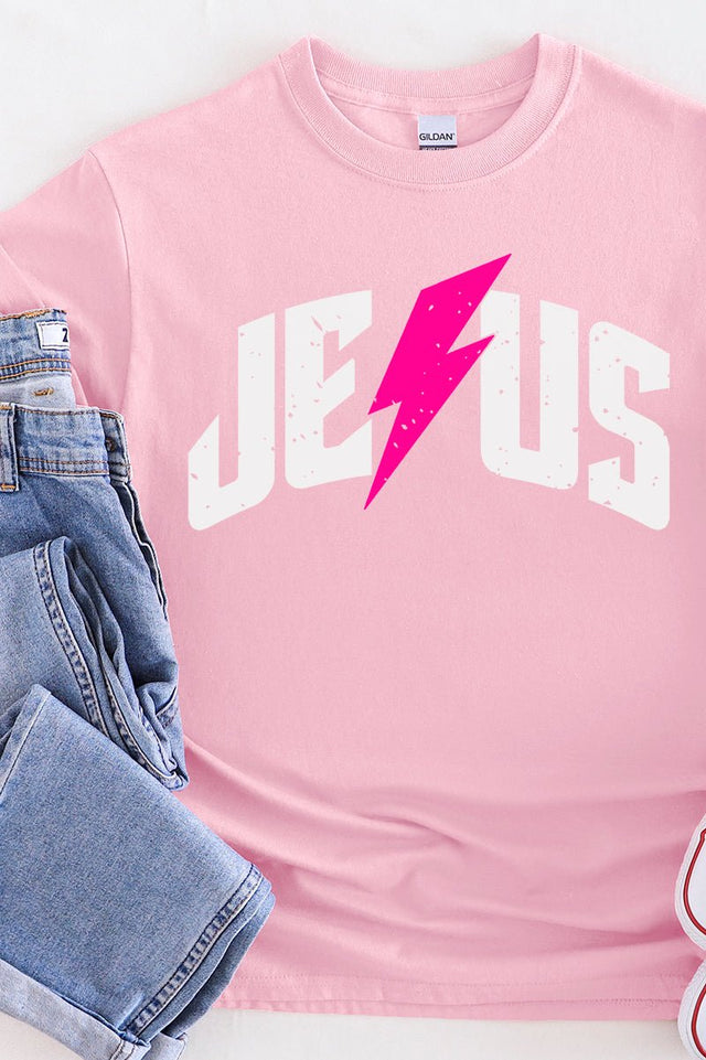Strike Distressed Jesus Short Sleeve Relaxed Fit T-Shirt - Wholesale Accessory Market