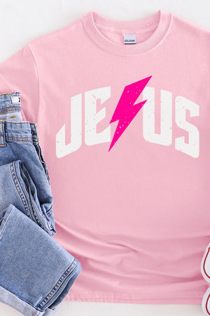 Strike Distressed Jesus Short Sleeve Relaxed Fit T-Shirt - Wholesale Accessory Market