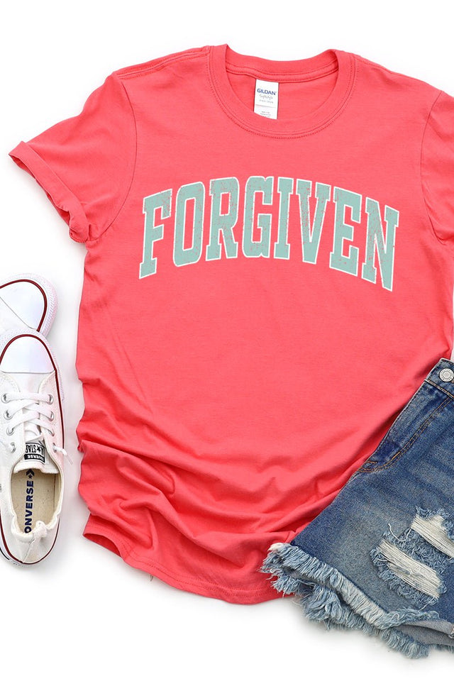 Distressed Varsity Forgiven Short Sleeve Relaxed Fit T-Shirt - Wholesale Accessory Market