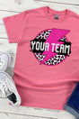 Team Strike Pink and Black Sleeve Relaxed Fit T-Shirt - Wholesale Accessory Market