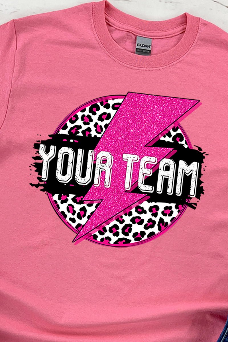 Team Strike Pink and Black Sleeve Relaxed Fit T-Shirt - Wholesale Accessory Market