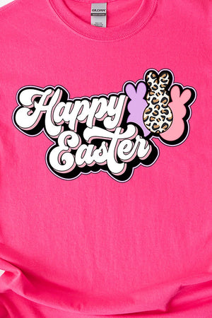 Outline Groovy Happy Easter Short Sleeve Relaxed Fit T-Shirt - Wholesale Accessory Market