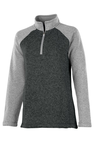 Charles River Women's Quarter Zip Colorblock Heathered Fleece (Wholesale Pricing N/A) - Wholesale Accessory Market