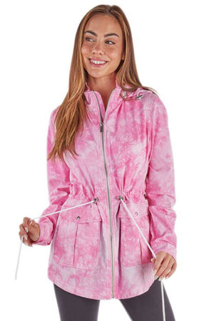 Charles River Women's Pink Tie-Dye Bristol Utility Jacket (Wholesale Pricing N/A) - Wholesale Accessory Market