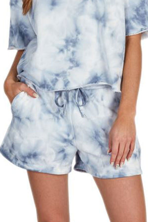 Charles River Women's Washed Blue Tie-Dye Clifton Shorts (Wholesale Pricing N/A) - Wholesale Accessory Market