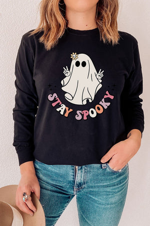 Stay Spooky Heavy Cotton Long Sleeve Adult T-Shirt - Wholesale Accessory Market