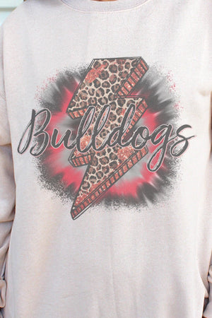 Bolt Bulldogs Red Unisex NuBlend Crew Sweatshirt - Wholesale Accessory Market