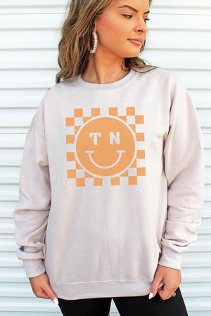 Checkerboard Happy TN Unisex NuBlend Crew Sweatshirt - Wholesale Accessory Market