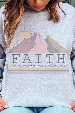 Faith Can Move Mountains Unisex NuBlend Crew Sweatshirt - Wholesale Accessory Market