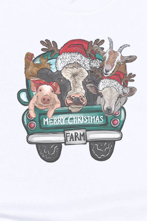Farm Animals Merry Christmas Unisex NuBlend Crew Sweatshirt - Wholesale Accessory Market