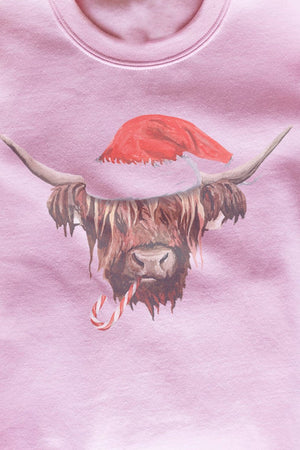 Highland Cow Christmas Unisex NuBlend Crew Sweatshirt - Wholesale Accessory Market