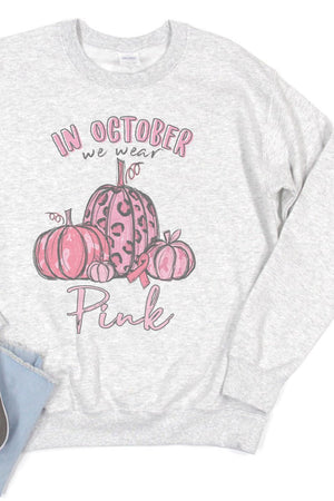 In October We Wear Pink Unisex NuBlend Crew Sweatshirt - Wholesale Accessory Market