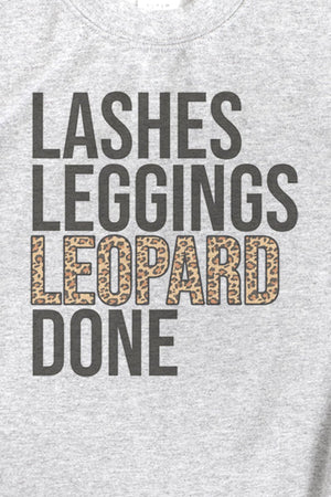 Lashes Leggings Leopard Done Unisex NuBlend Crew Sweatshirt - Wholesale Accessory Market