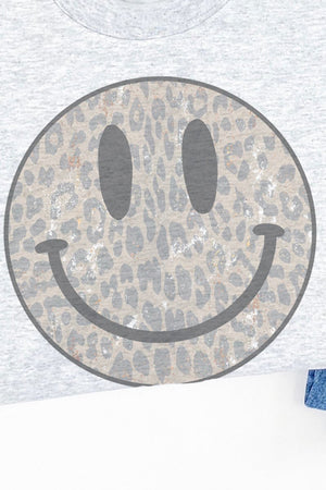 Leopard Happy Face Unisex NuBlend Crew Sweatshirt - Wholesale Accessory Market