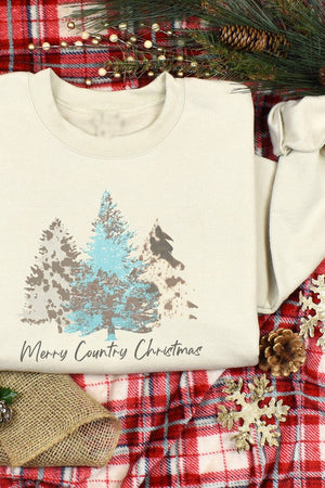 Merry Country Christmas Unisex NuBlend Crew Sweatshirt - Wholesale Accessory Market